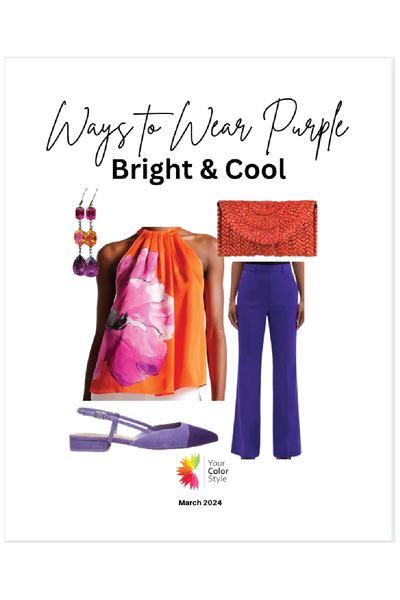 HOW TO WEAR PURPLE FOR BRIGHT & COOL COLOR TYPES