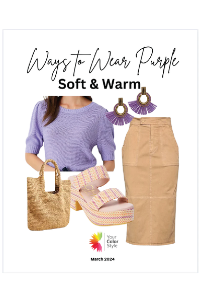 PURPLE OUTFIT IDEAS FOR SOFT & COOL COLOR TYPES