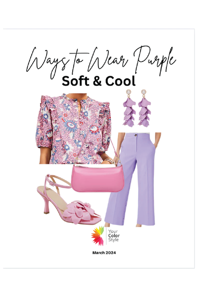 PURPLE OUTFIT IDEAS FOR SOFT & WARM COLOR TYPES