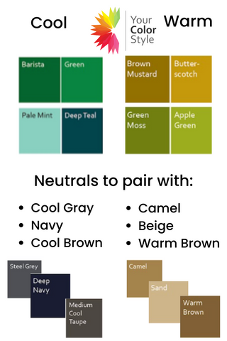 Best Neutrals To Wear With Green