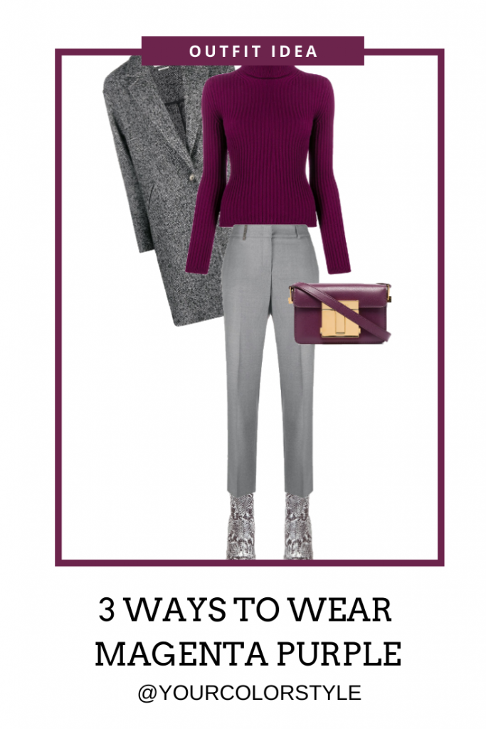 How to Wear Magenta Purple - 3 Outfit Ideas