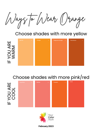 Your Perfect Shade of Orange With Warm Undertones and Cool Undertones