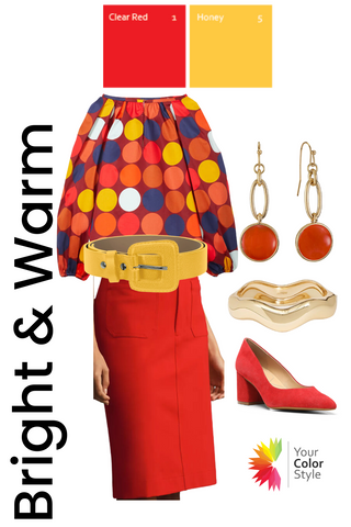 Red and Yellow Fall Outfit
