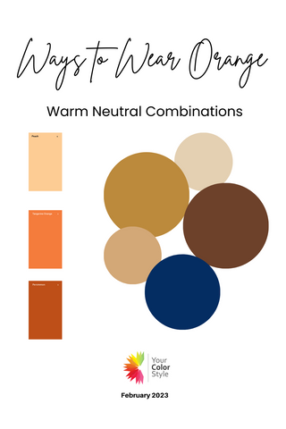 Neutrals to Wear with Orange - Warm Undertones