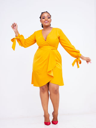 Cara Dress - Mustard Yellow – Olakira Craft
