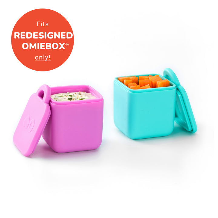 OmieBox Bento Box for Kids - Insulated Bento Lunch Box with Leak Proof  Thermos Food Jar - Purple Plum