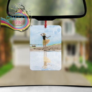 Personalised Photo Car Ornament Hanging Car Polaroid Any Image