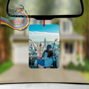 Personalised Custom Car Air Freshener With Your Car's photo