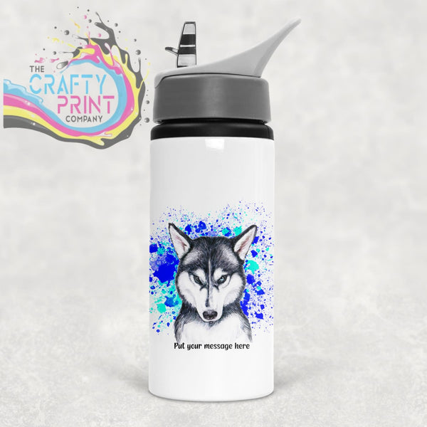 Personalized Unicorn Water Bottle With Spout and Straw. 