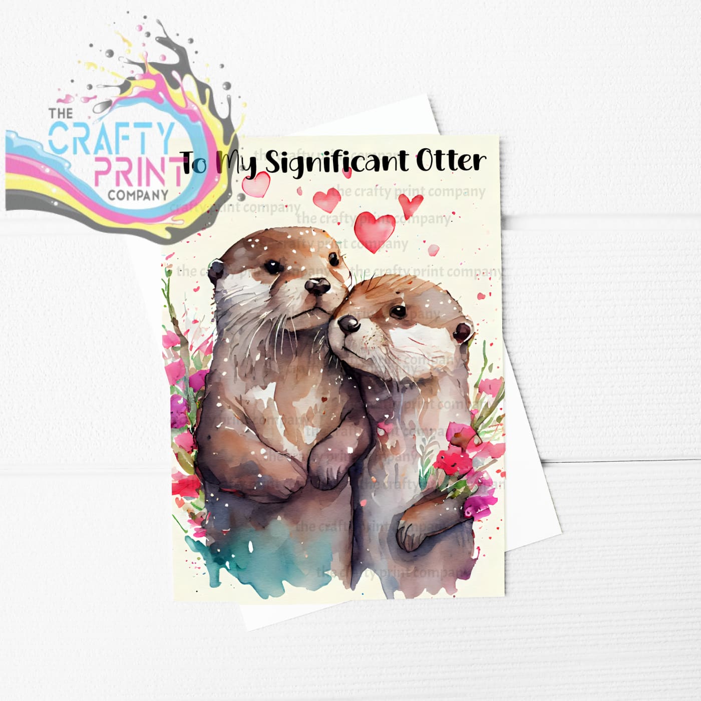 To My Significant Otter A5 Card – The Crafty Print Company