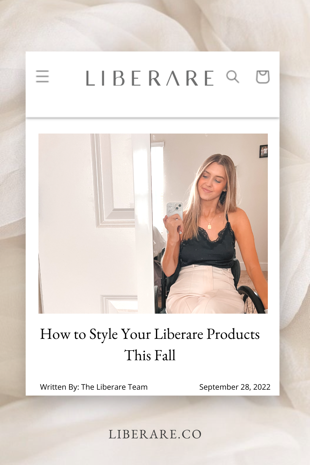how to style your Liberare products this fall