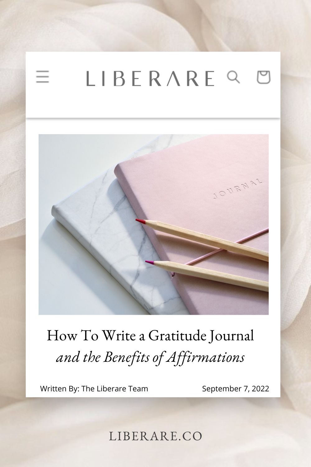 How To Write a Gratitude Journal and the Benefits of Affirmations