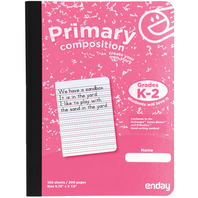 Primary Journal Notebooks - Pink – Enday