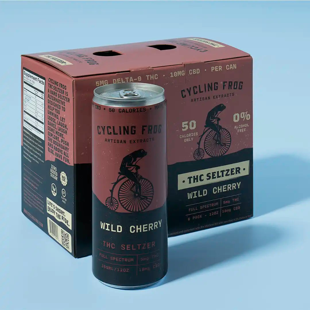 Wild Cherry Seltzer, 6pk - D9 Cycling Frog product image