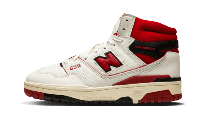 new balance 650r aime leon dore white red