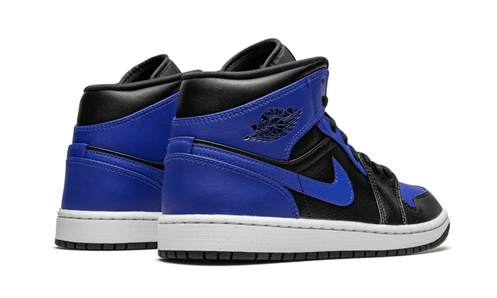 jordan 1 mid hyper royal tumbled leather