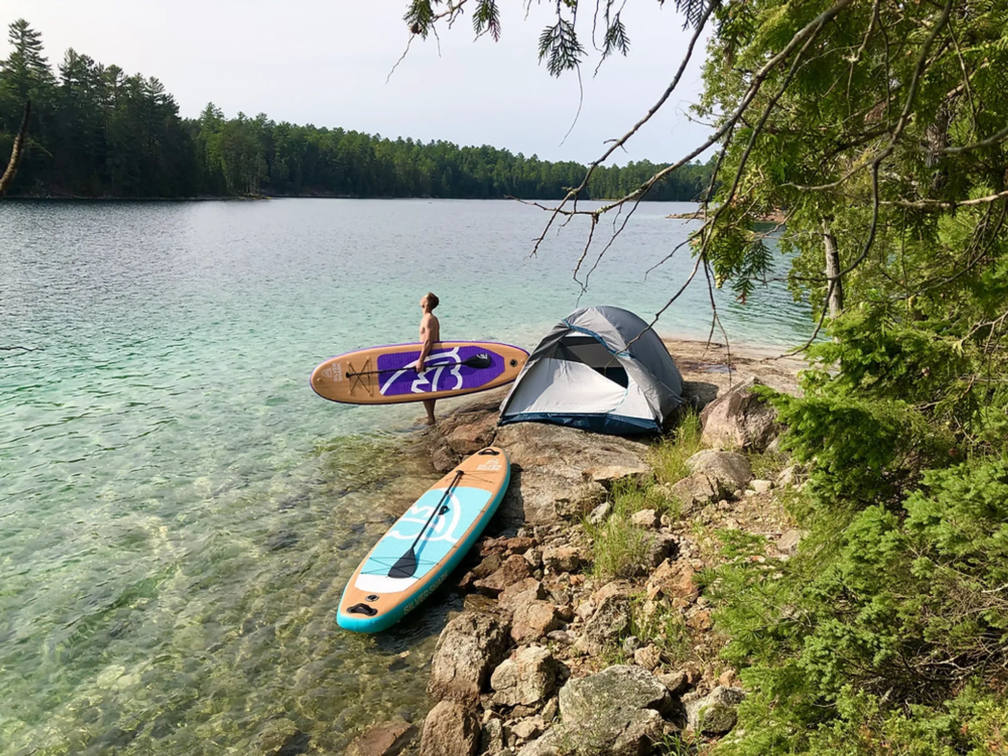 Paddle boarding Ottawa Lac Vert, Lac St-Marie