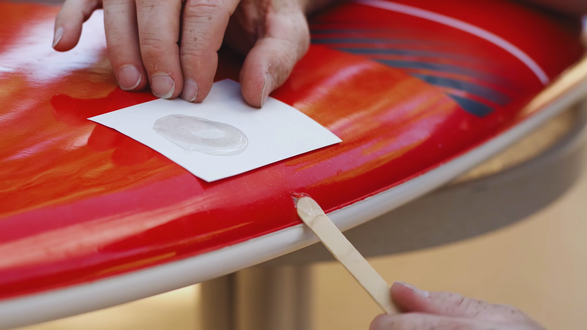 paddle board repair fill in