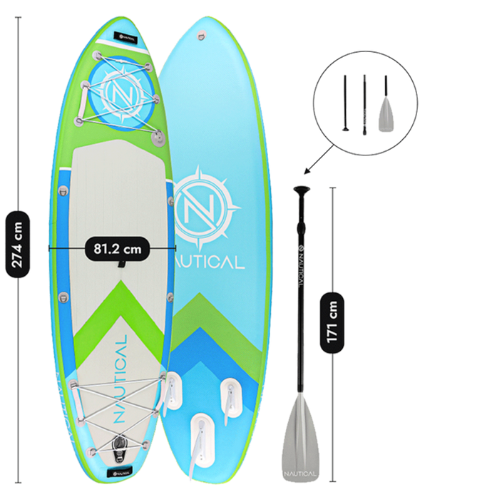 NAUTICAL KIDS Inflatable Paddle Board
