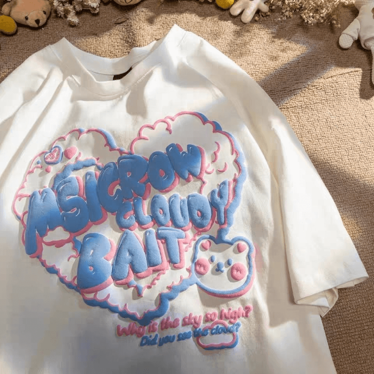 Kawaii Cloudy Bear T-Shirt - T-Shirt - Kawaii Bonjour