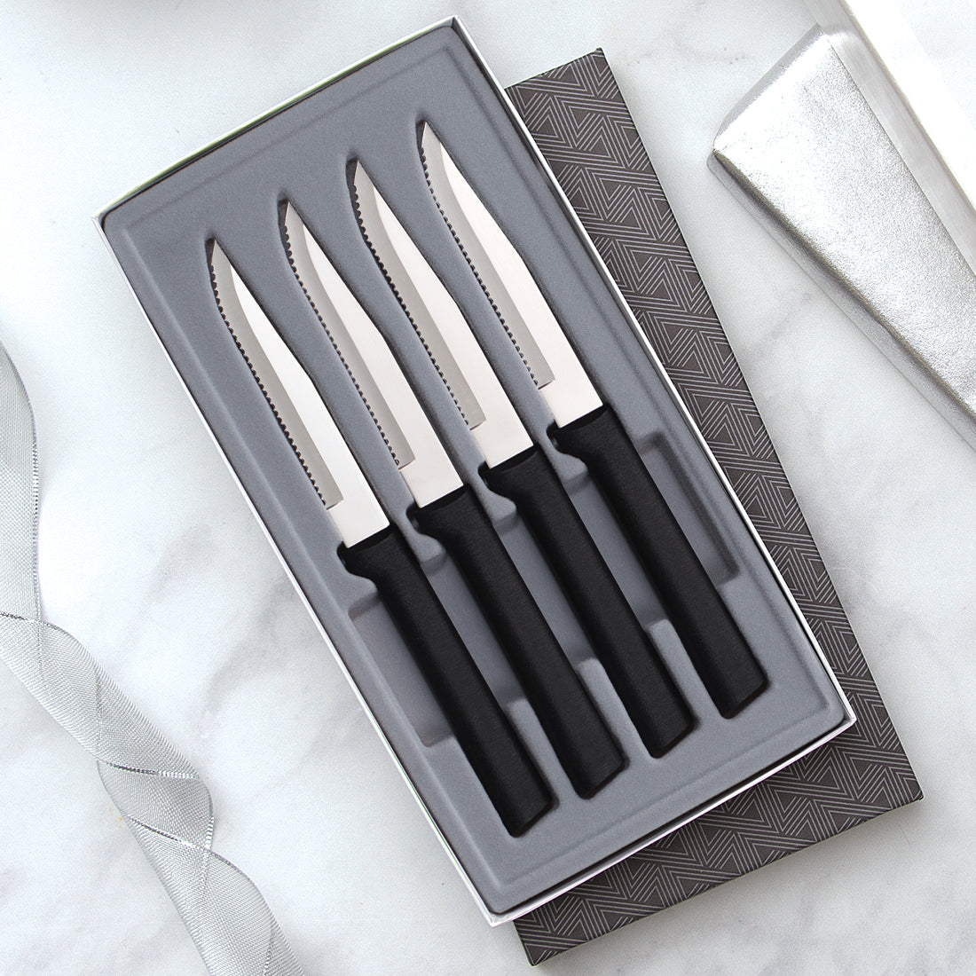 Four Utility Steak Knives Gift Set