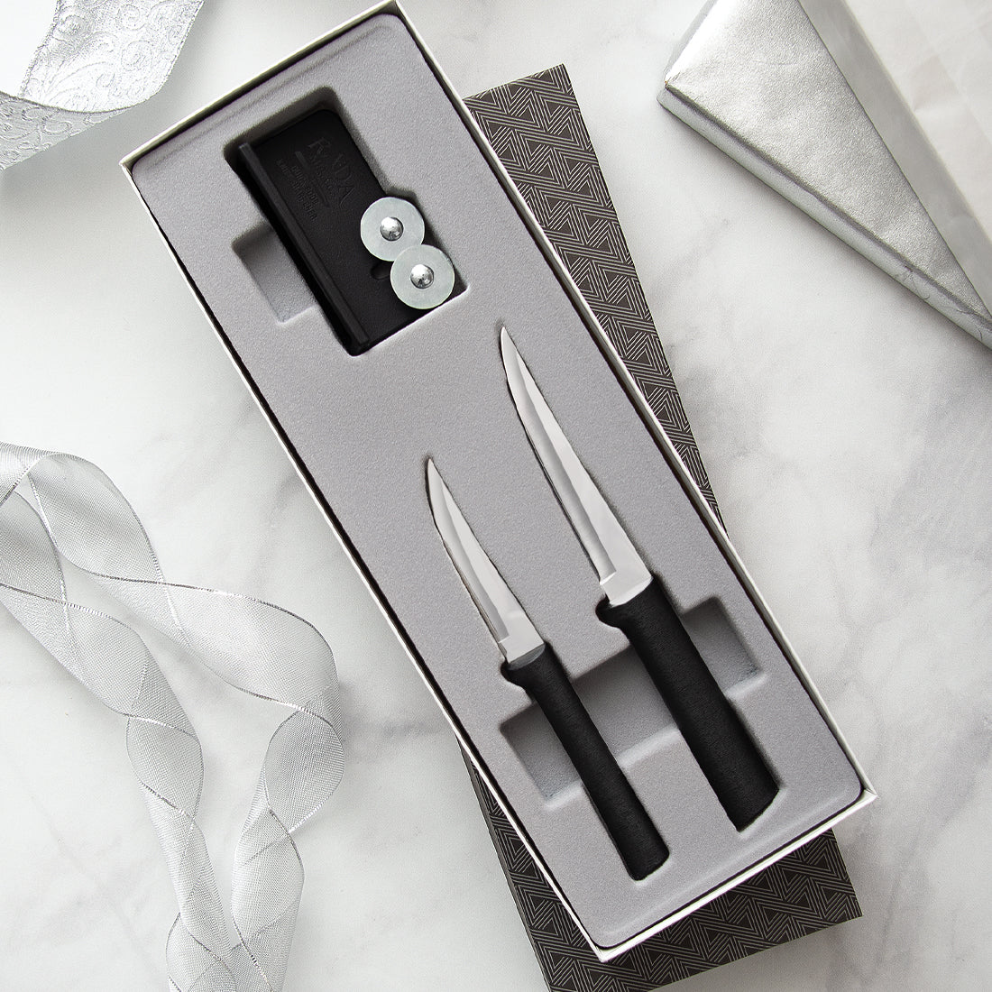 Rada Cutlery S46 Pare and Peel Knife Gift Set, Silver