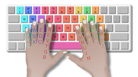 correct finger placement on the keyboard