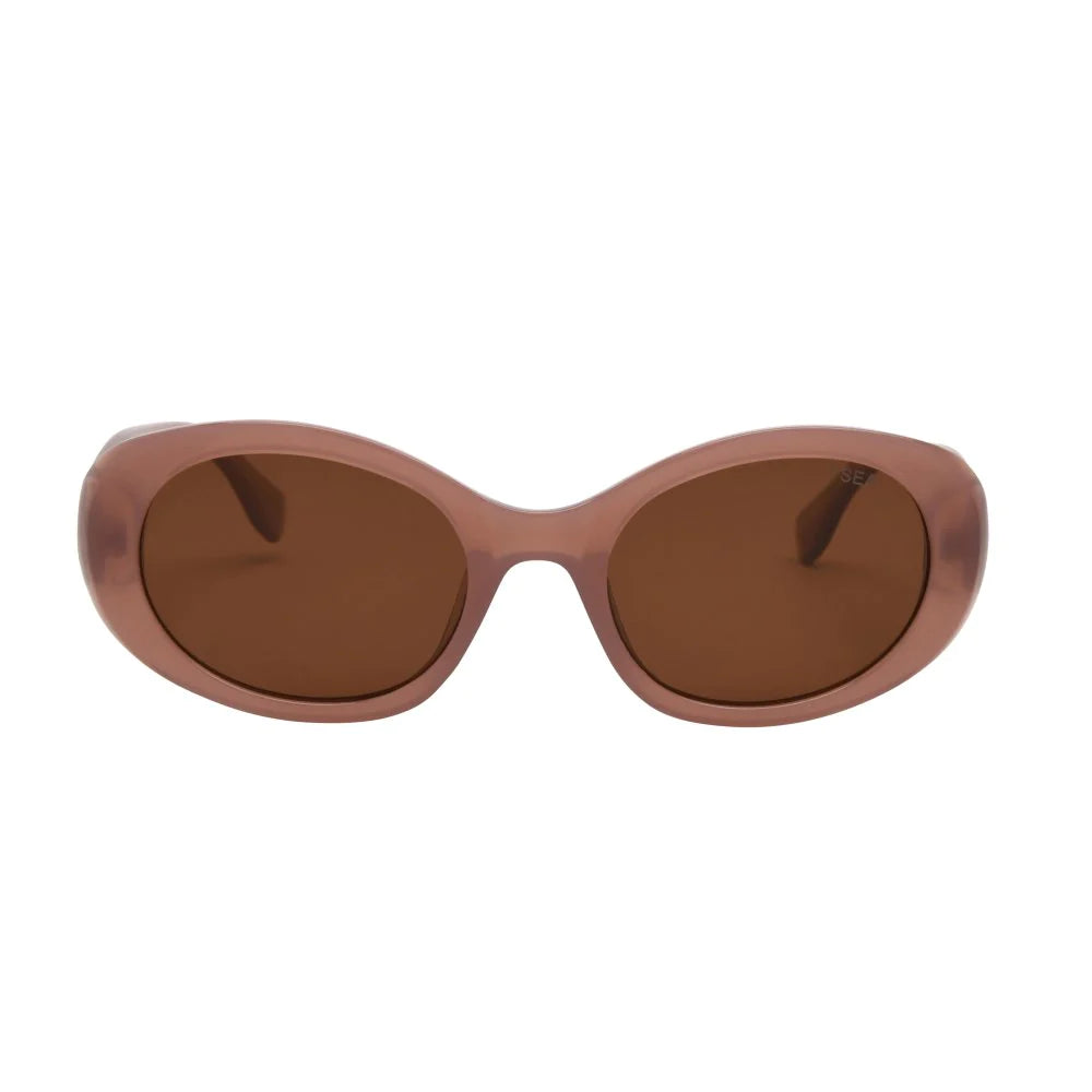 maverick - sunglasses ( dusty rose / brown )