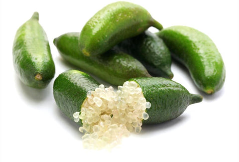 Finger Lime - Have tiny juice pearls that release a range of potent phyto-active compounds including natural Vitamin C.