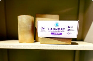 Sample Pack of Eco-Friendly Laundry Detergent Sheets - Lavender, 10 Loads by Seas of Action