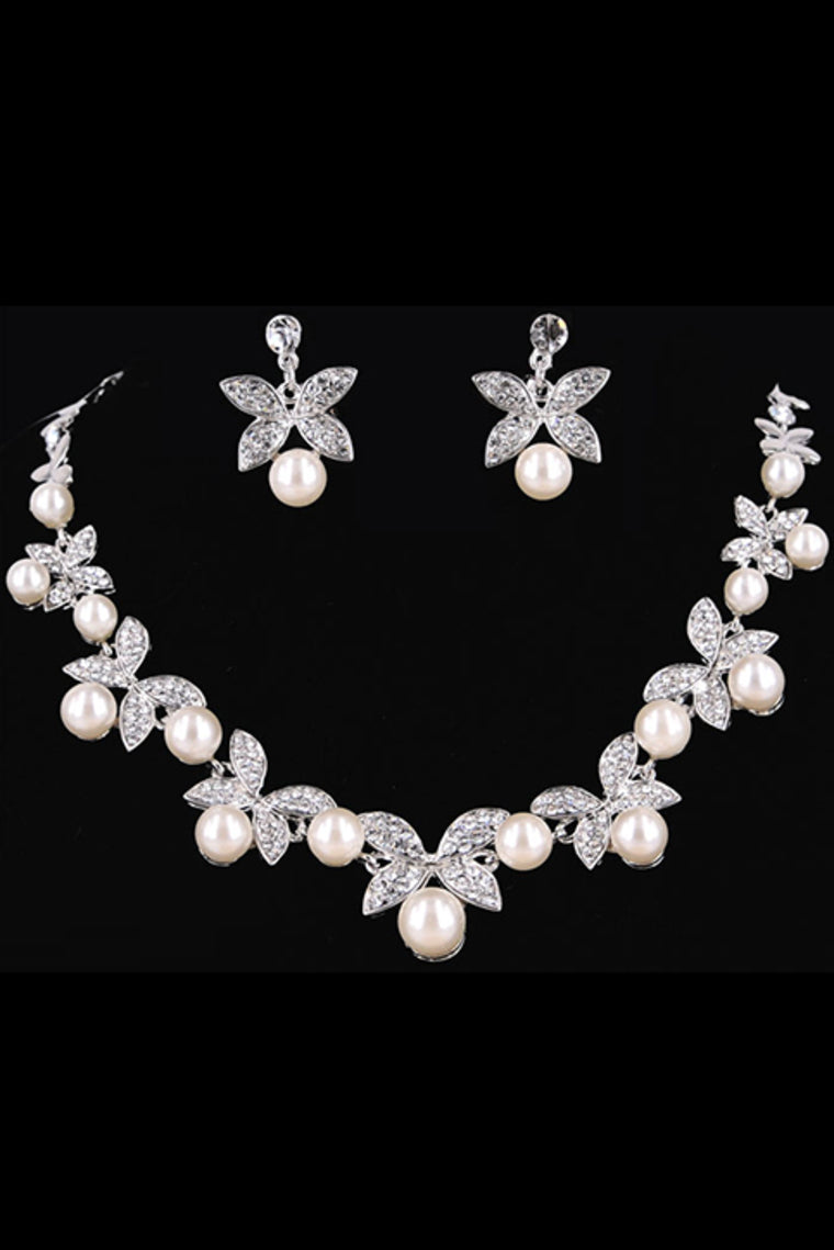 Attractive alliage / perle avec strass cheveux Bijoux # D0280A