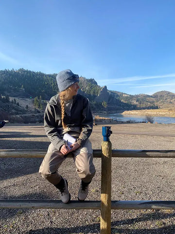 Hannah Dreesbach Readies for a Day of Fly Fishing