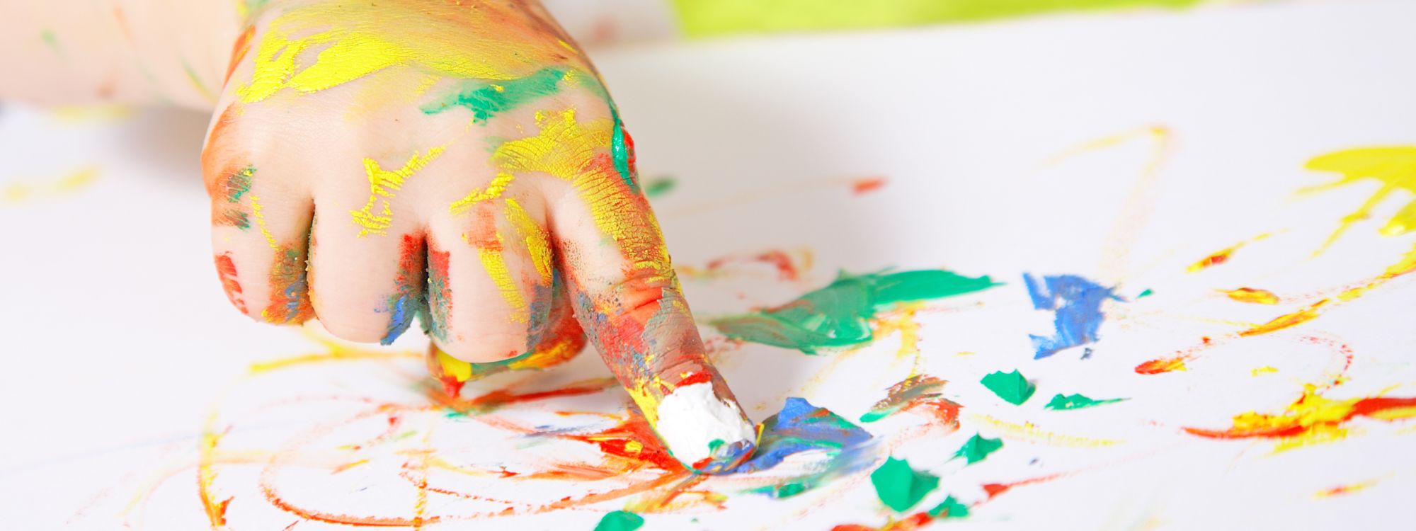 finger painting to increase creativity