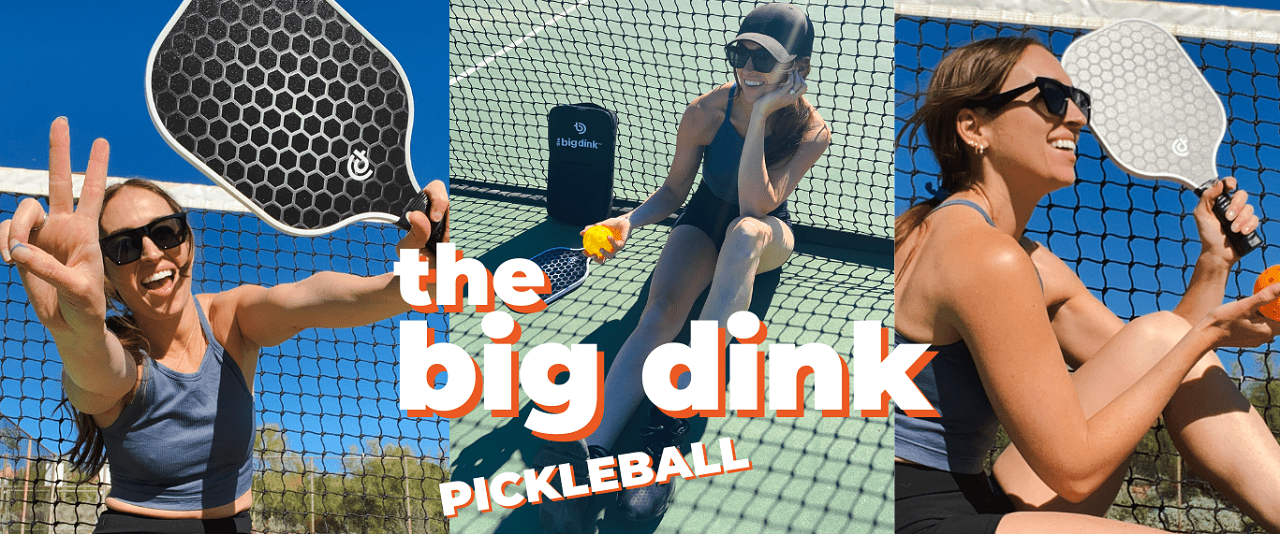 Picture of gen z woman playing pickleball having fun