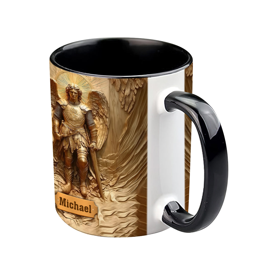 Archangel Michael - Personalized Christian Accent Mug