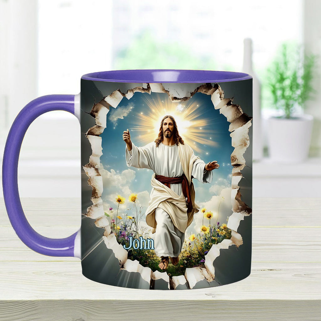 He Is Risen - Personalized Christian Accent Mug