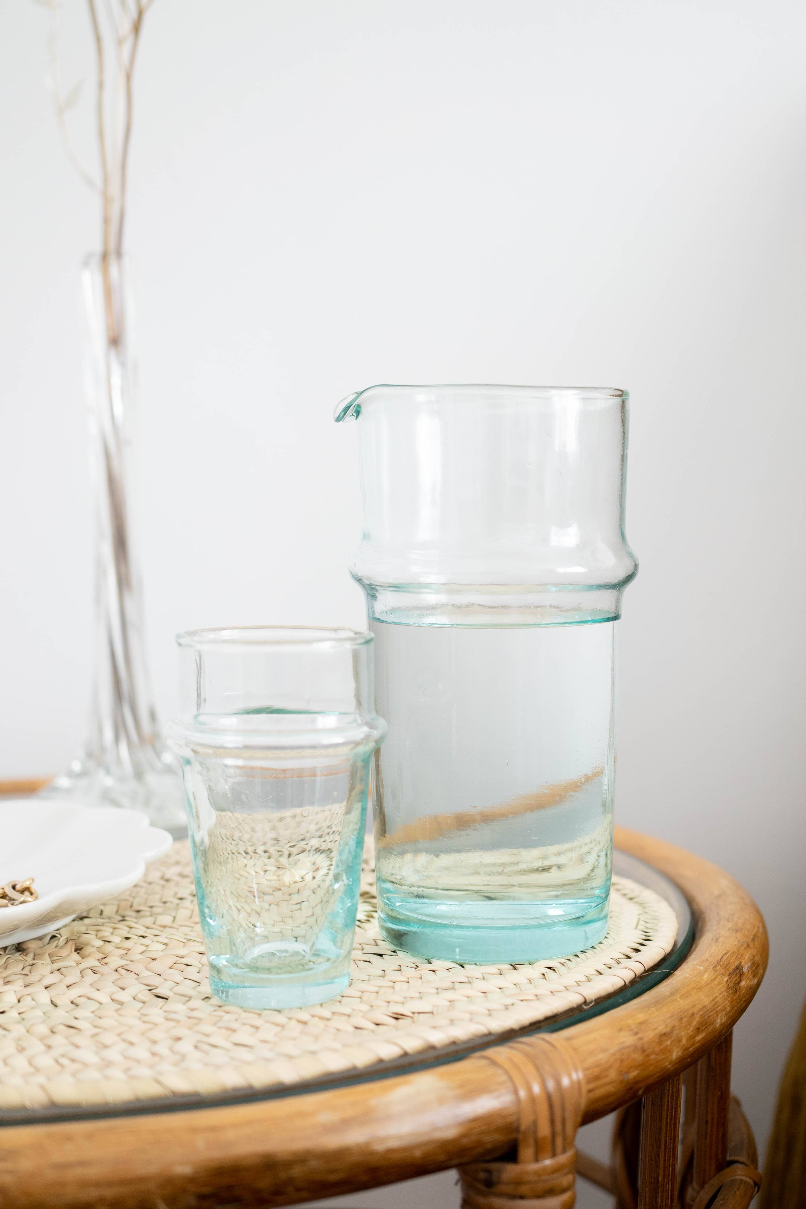 Recycled Glass Moroccan Pitcher – Salt & Sundry