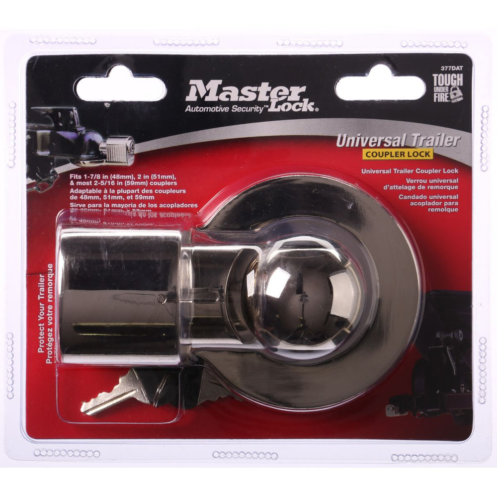  Master Lock Trailer Lock, Trailer Coupler Lock, Fits 2