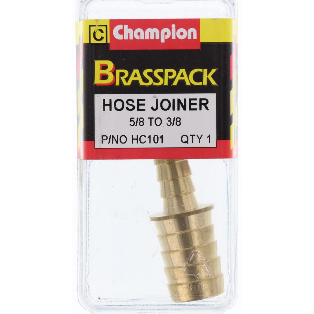 Champion Brass Straight Joiner 5/8 x 3/8 Hose HC101