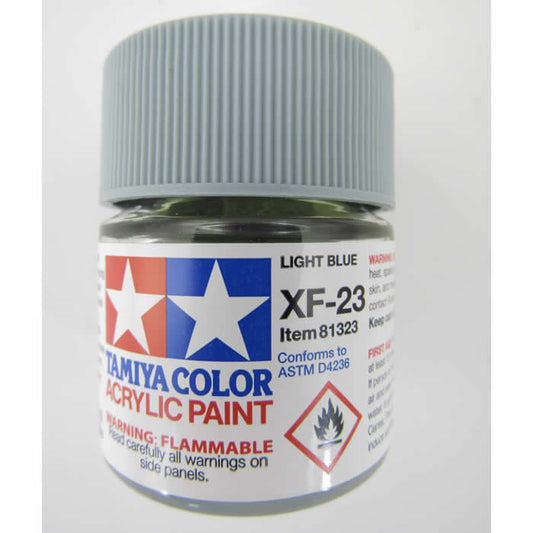 Acrylic Mini Xf-23 Light Blue 10Ml Bottle / Tamiya USA