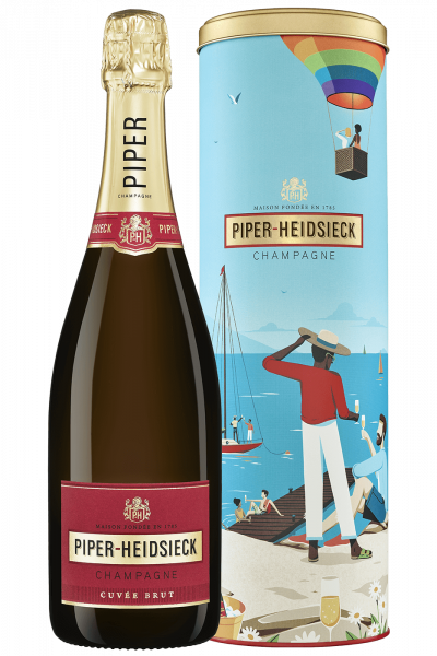 Box Italiana Gift — Brut Piper-Heidsieck Lipstick 75cl with Champagne Stella Cuvée