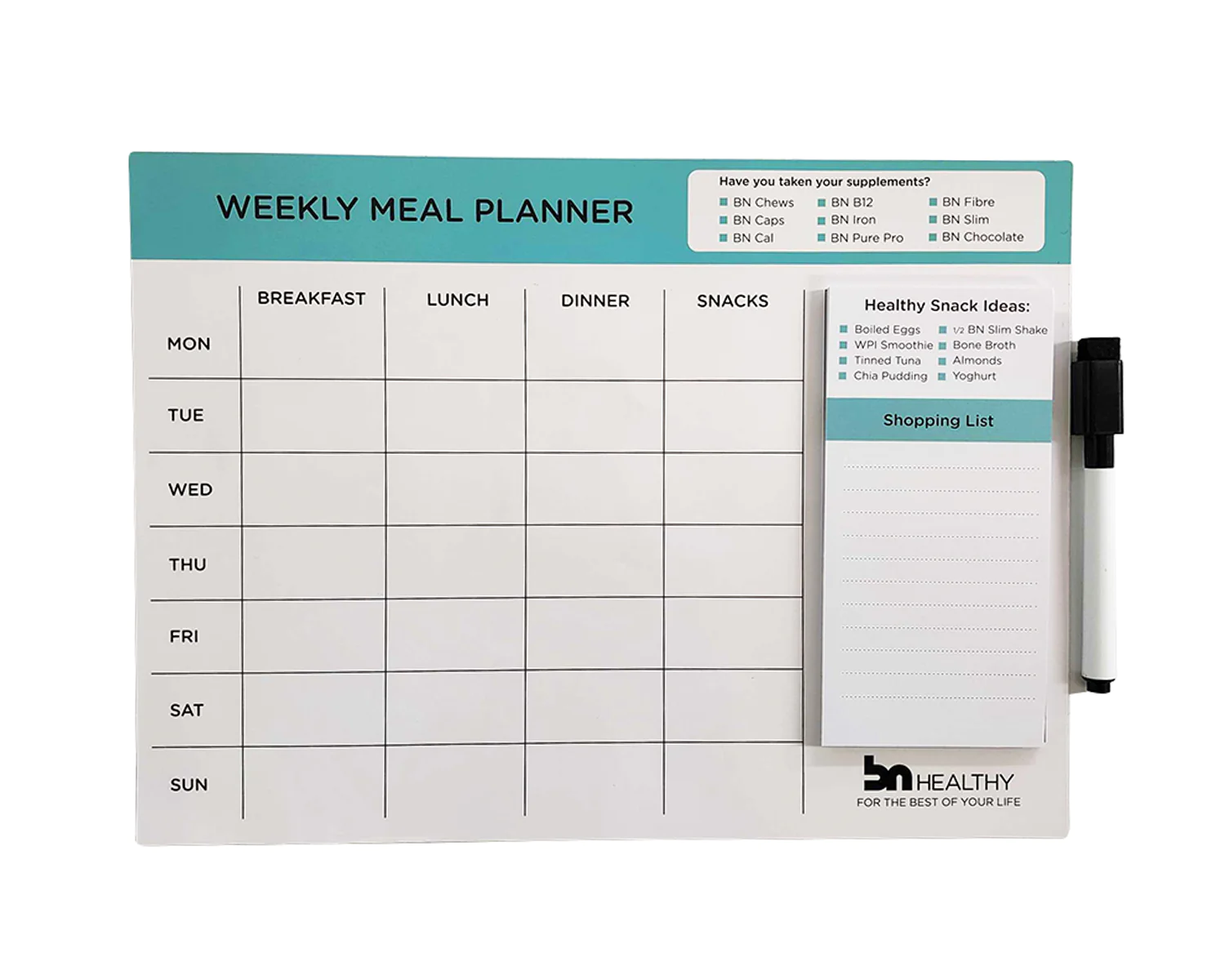 BN Healthy Eating Planner - WLS Accessories - BN Healthy USA product image