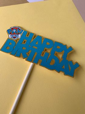 Happy Birthday 3D Cake Topper – Llama Cookie Drama