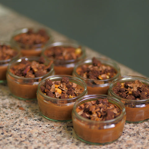 Chocolate Mousse with Chocolate Hazelnut Crumble