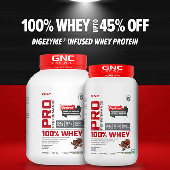 GNC Pro Performance 100% Whey Protein - Faster Recovery & Lean Muscle Gains