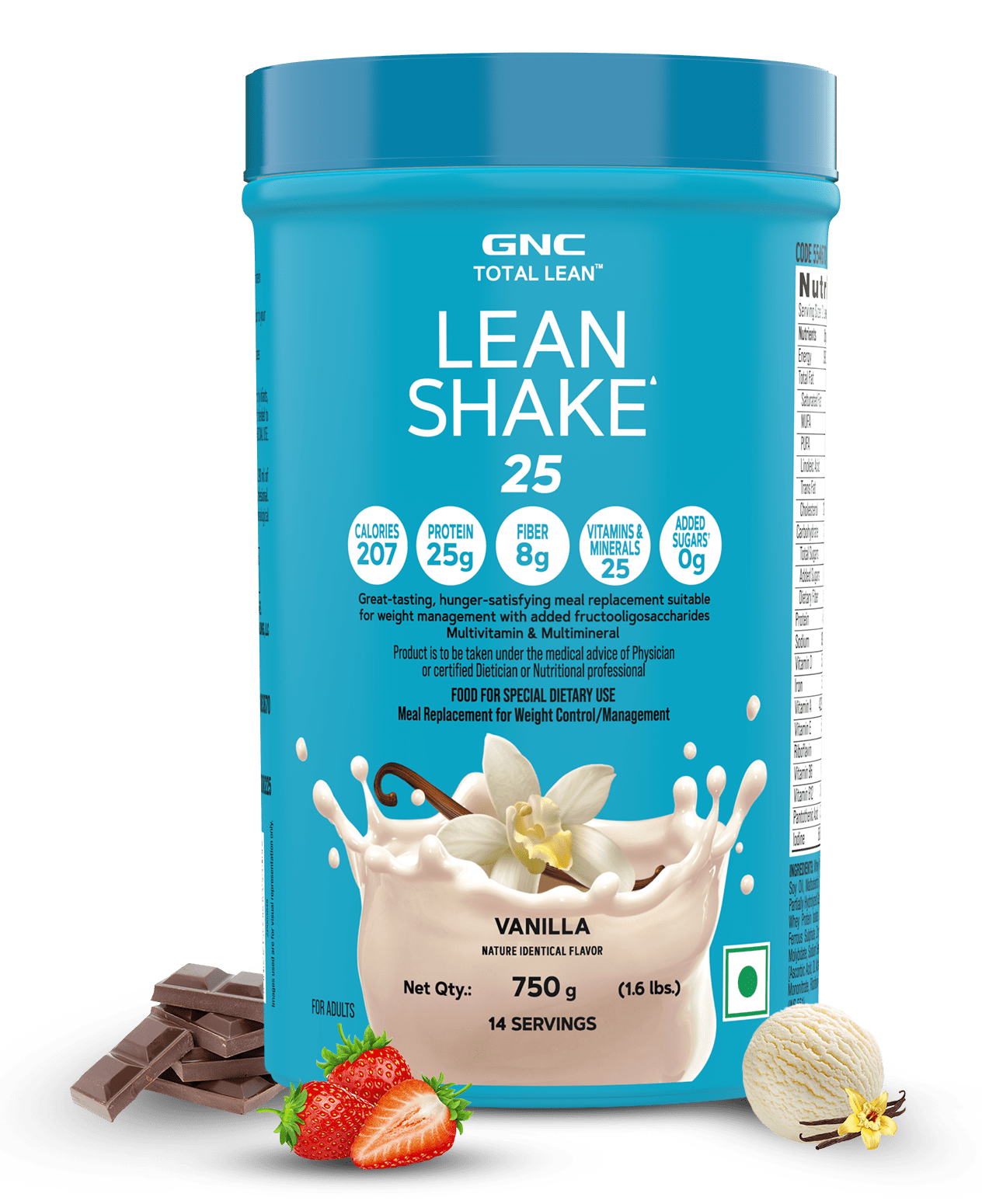 GNC Total Lean Zero Sugar Protein - French Vanilla - 20 Servings