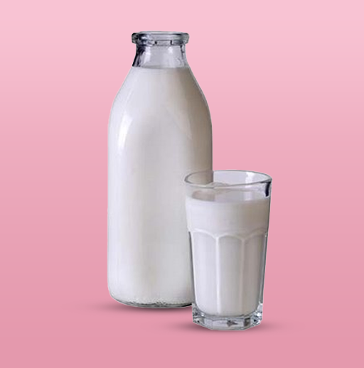 Calcium as present in 158 ml of whole fat milk*