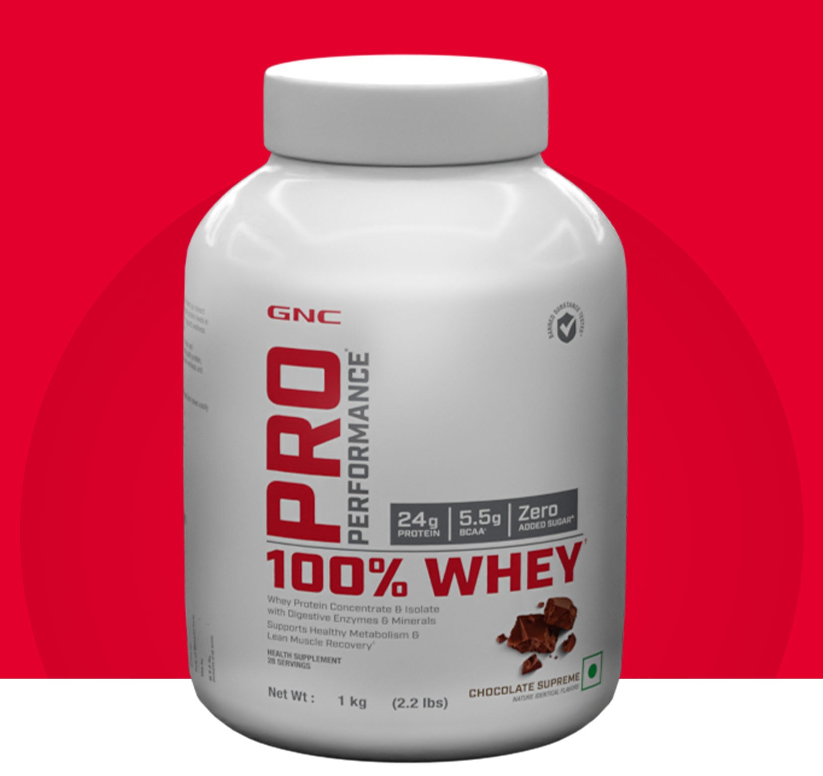 GNC Amp Pure Isolate Protein - Strawberry - 28 Servings