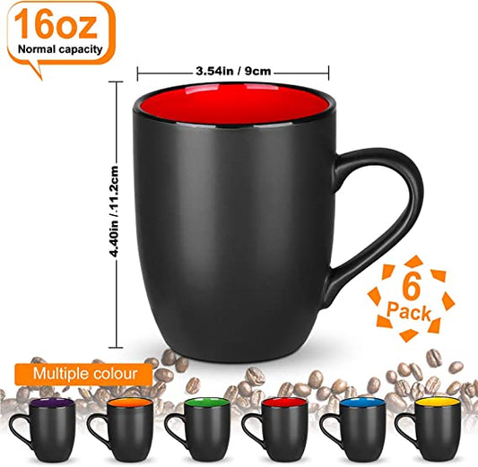 MITBAK 6-Pack Ceramic Coffee Mug Set with Lids (16-Ounce) | Large Colored  Insulated Tumbler Mugs Set…See more MITBAK 6-Pack Ceramic Coffee Mug Set