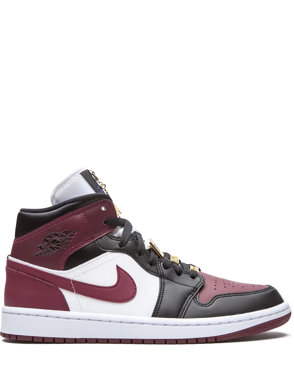 maroon jordan 1 with gold